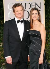 高清组图：科林-费斯携娇妻亮相红毯晒恩爱