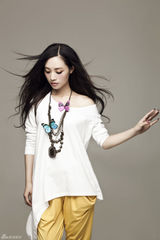 组图：汤晓菲蝴蝶概念写真曝光