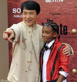 高清图：《功夫梦》首映 成龙与史密斯儿子抢镜