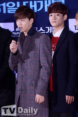 组图：EXO龙俊亨助阵《安德的游戏》试映会