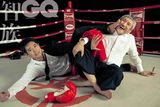 组图：徐克李连杰《GQ》大片活力搞怪