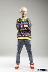 组图：韩男团B.A.P拍写真展阳光帅气青春活力