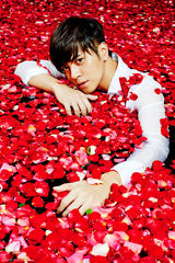 高清组图：罗志祥万朵玫瑰共浴 小秀性感事业线