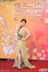 组图：性感人妻梁静茹走红毯 深V性感美腿隐现