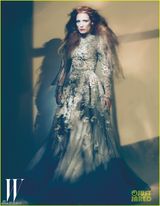 组图：杰西卡-查斯坦最新写真 变身复古妖艳女郎