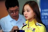 组图：韩国体操选手孙妍在启程前往莫斯科训练