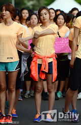 组图：韩星missA霏朴秀珍等亮相女性长跑活动