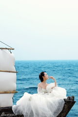 组图：《新玉观音》即将播完 饶敏莉拍摄婚纱照