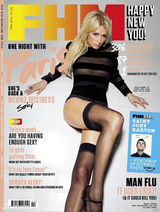 组图：帕丽斯-希尔顿性感登《FHM》封面秀美腿