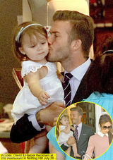 策划：七公主和萌爸贝克汉姆的亲密瞬间