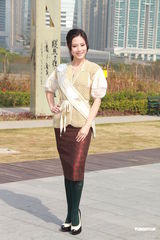 组图：候选中华小姐背景雄厚 徐少强之女曾志伟护航