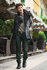 组图：郭京飞初春暖男街拍韩范儿十足