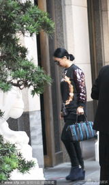 组图：那英拎名包现身酒店 喝下午茶神秘男买单