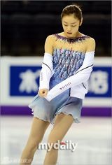 组图：金妍儿世界花样滑冰锦标赛短节目居首
