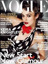组图：英国美女凯拉-奈特利登《Vogue》封面