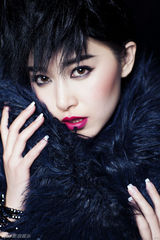 组图：阚清子酷帅大片 眼神魅惑化身黑天使