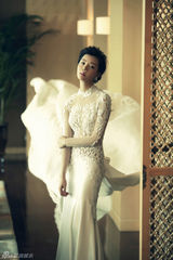 组图：车晓婚纱大片唯美典雅婉约动人