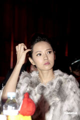 幻灯图：伊能静贵妇造型现身 称与儿子每周见面