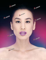 组图：黄圣依新造型大胆 面部图腾浓艳魅惑