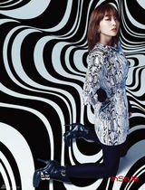 高清组图：韩星李珉廷冬装大片红唇妖娆