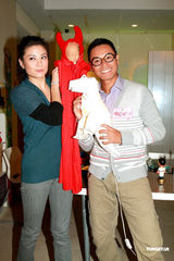 高清组图：郭晋安廖碧儿等出席《依家有喜》记者会