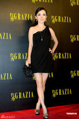 组图：姚晨银色短裤出席颁奖礼 高圆圆霍思燕秀香肩