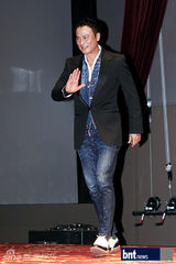 组图：任达华出席《大追捕》韩国新闻发布会