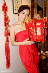 高清组图：陶红新春拜年写真 祝福来年红红火火