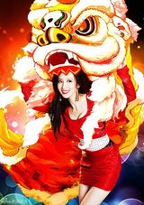 组图：张萌手绘新年大片出炉 讨得大展鸿兔好彩头