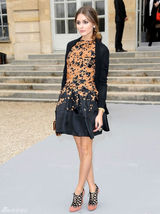 高清组图：纽约名媛奥利维亚-巴勒莫巴黎街拍