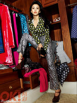 组图：张雨绮豹纹装女王范儿冷艳袭来