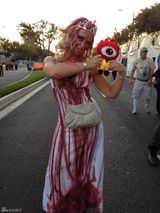 组图：美国人民欢度万圣节 僵尸裸男纷纷上阵