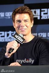 组图：汤姆克鲁斯出席《侠探杰克》韩国发布会