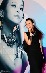 组图：彭佳慧新专辑发布会 露背装秀好身材