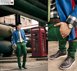 明星爱街拍36期：俊男美女各式蓝色搭配