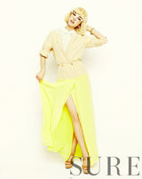 高清组图：朴信惠写真金发亮眼