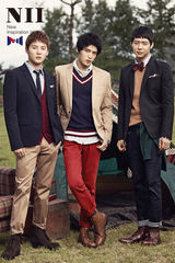 组图：韩组合JYJ代言男装拍写真 享受惬意自在生活