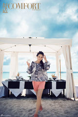 组图：秦海璐海洋大片展别样风情