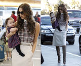 明星爱街拍42期：花朵和格子的碰撞(组图)