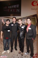 组图：刘伟强了解黄晓明脚伤 不信艺人朋友吸毒