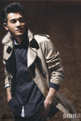 组图：乔振宇风衣拍时装大片 演绎时尚型男范儿