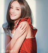 高清图：张歆艺时尚红裙贺新春 奢华甜美别样开年