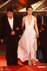 幻灯：香港金像奖颁奖红毯 袁立深V礼服显丰满胸围