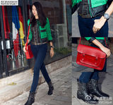 组图：明星爱街拍第8期男士大衣VS女士夹克棉服