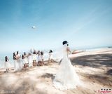 组图：张梓琳普吉岛大婚 重事业享二人世界