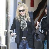 组图：麦当娜好莱坞普拉提健身 装扮时尚潮范儿