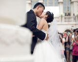 组图：何洁赫子铭北京完婚 西式婚礼浪漫唯美