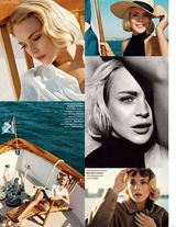 高清图：林赛-罗韩登封面 复古金发神韵似梦露