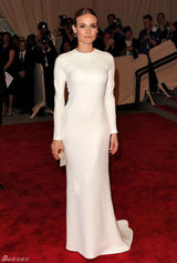 高清组图：纽约大都会庆典 黛安-克鲁格优雅迷人