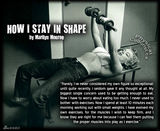 组图：梦露罕见健身照健康性感 内衣牛仔举哑铃